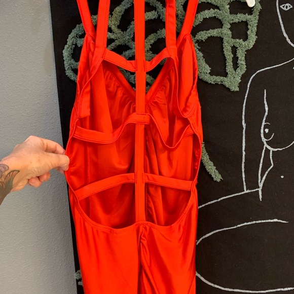 Red Mini Dress - Picture 3 of 4